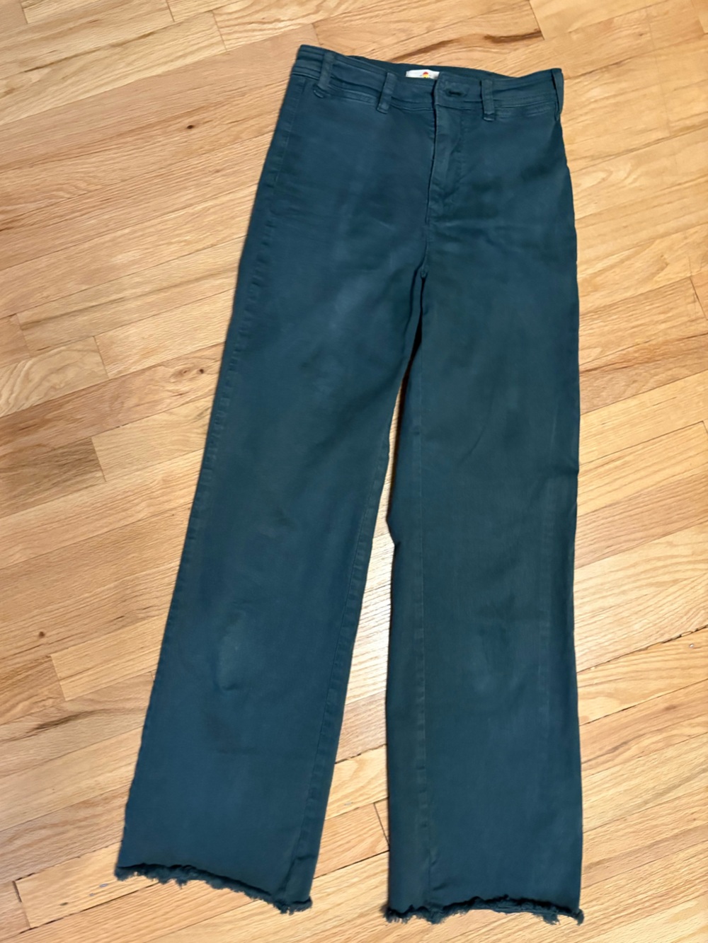 Marine Layer Wide Leg Jeans in Deep Teal